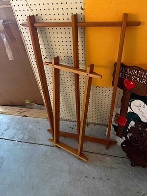 Two Modern Style Wooden Display Shelves