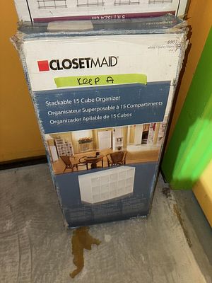 ClosetMaid White Stackable 15 Cube Organizer Model 8983. This ClosetMaid brand Stackable 15 Cube 