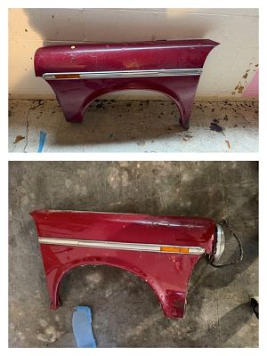 Pair Austin America Driver and Passenger Side Front Fenders