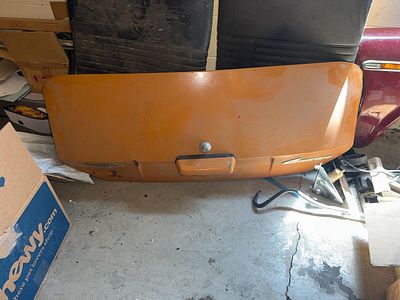 Back Boot (Trunk) cover, likely from a 71 based on color. One vintage automotive trunk lid for a 