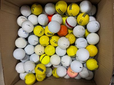 100+ Mixed Used Golf Balls Including Range and Practice Models. This lot consists of an 
