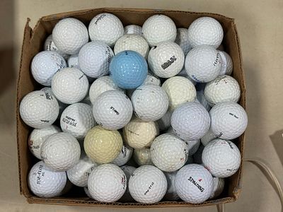 100+ Used Golf Balls Including Titleist, Top-Flite, and Nike. An assortment of approximately 60 