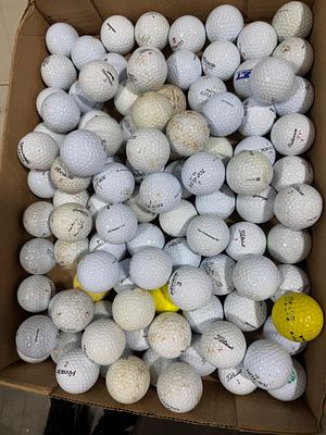100+ Mixed Brand Used Golf Balls. A large collection of used golf balls from various 