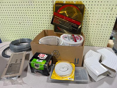 An Assortment of Hardware, Workshop Tools, and Home Improvement Supplies. This lot contains a 