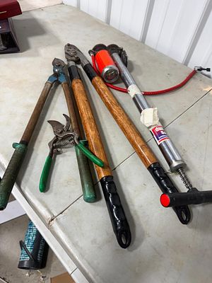 A Collection of Vintage Manual Gardening Tools and Air Pumps. This lot comprises a collection of 