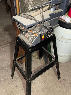 Sears Craftsman Stationary Scroll Saw with Delta Stand. Auction pickup for this auction is 