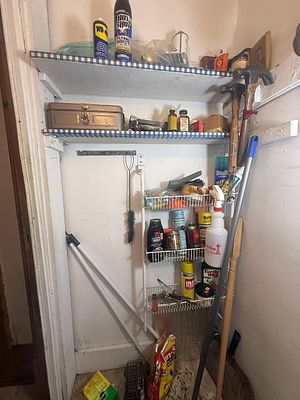 Collection of Vintage Hand Tools, Maintenance Chemicals, and Miscellaneous Household Supplies 