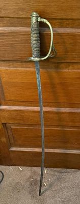 Mid-19th Century Infantry Officer's Sword? Please see detailed pics. Auction pickup for this 