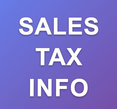SALES TAX INFO. Because this is an onsite auction, sales tax will not be charged.