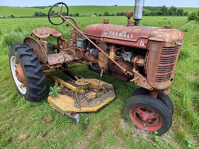 ALTERNATE PICKUP REQUIRED- McCormick Farmall Model B Tricycle-Front Tractor with Mid-Mount 