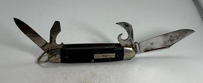 Vintage Sears Craftsman 4-Blade Utility Scout Pocket Knife. This is a vintage four-blade utility 