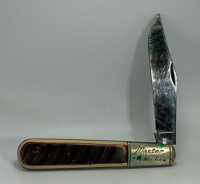 Vintage Colonial Master Barlow Single Blade Folding Pocket Knife. This vintage folding pocket 