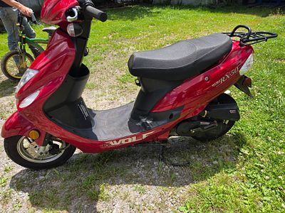 KENTON AREA PICKUP- 2021 Wolf Brand Scooters RX-50 49cc Motor Scooter. VIN: 