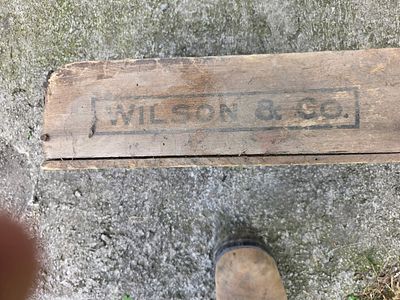KENTON AREA PICKUP- Vintage Wilson & Co. Branded Wooden Shipping Crate