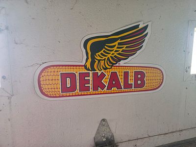 WEST OF MARION PICKUP- Vintage DeKalb Seed Corn Die-Cut Advertising Sign Magnet
