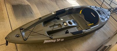 Sun Dolphin Journey 10 SS Sit-On-Top Fishing Kayak, NEW, NEVER PUT IN WATER. The owner bought 