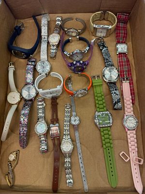 Assortment of Wristwatches Including an Elgin Shockmaster and Various Fashion Brands