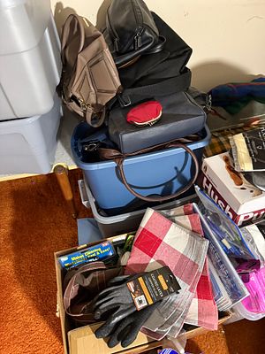 An Assortment of Handbags and Household Accessories, Steve Madden among others. A collection of 