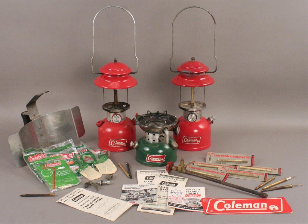 Lot 450 Coleman Lanterns & Accessories For Repair Pace & Hong
