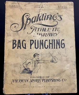 Spalding's Athletic Library: "Bag Punching" by Jules Franks, 1895. An original late 19th-century 