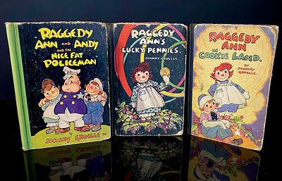 Three Vintage Raggedy Ann Hardcover Books by Johnny Gruelle, c. 1931-1942. A collection of three 