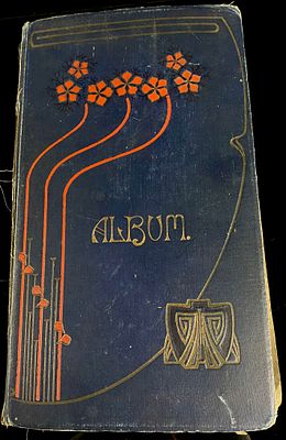An Early 20th-Century Art Nouveau Postcard Album, Dated 1906. An early 20th-century Art Nouveau 