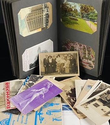 A Collection of Early 20th Century Photo Albums, Postcards, and Photographic Prints. This 