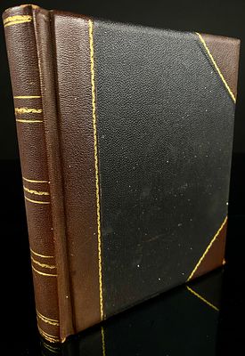 Late 19th to Early 20th Century Photographic Album with Historical Portraits and Scenic Views. A 