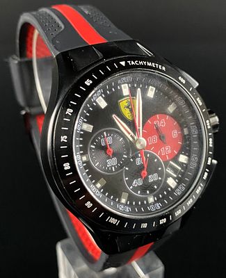 Ferrari Scuderia Race Day Chronograph Quartz Wristwatch, Model SF.03.1.34.0015. A Ferrari 