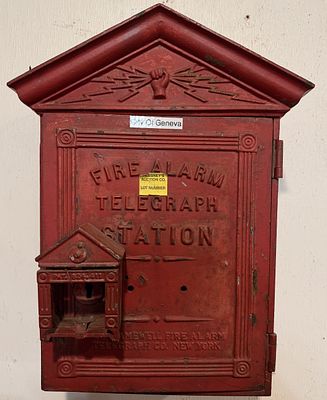 Vintage Gamewell Fire Alarm Telegraph Station, City of Geneva. A vintage Gamewell Fire Alarm 