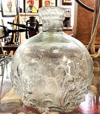 Antique Clyde's Dowser Fire Extinguisher Glass Bottle. An Antique Clyde's Dowser Fire 