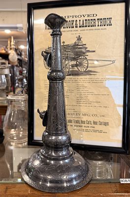 Fred Miller 19th High Eagle Fireman's Speaking Trumpet. A late 19th to early 20th-century 