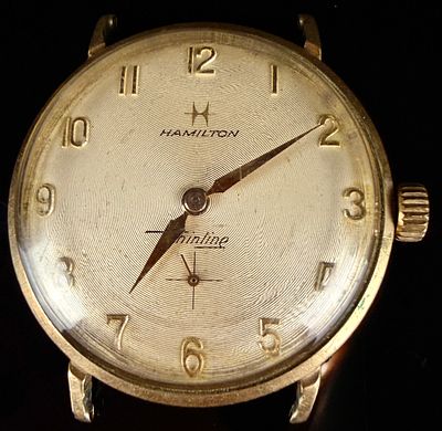 10K Gold Filled Vintage Hamilton Thinline Gents Wristwatch Head
Category: Watches. Working 