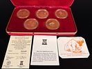 Isle of Man 1979 Millennium of Tynwald Solid Sterling Silver Proof Five Crowns Set. A collection Image - 8