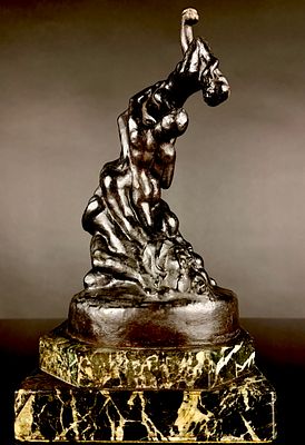 Joseph Suib (1883-1956) Bronze Sculpture of Intertwined Figures Roman Bronze Works N.Y. A 