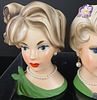 A Collection of 4 Napcoware Mid-Century Lady Head Vases. This collection consists of four Image - 2