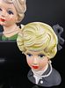 A Collection of 4 Napcoware Mid-Century Lady Head Vases. This collection consists of four Image - 4