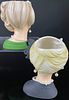 A Collection of 4 Napcoware Mid-Century Lady Head Vases. This collection consists of four Image - 6