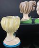 A Collection of 4 Napcoware Mid-Century Lady Head Vases. This collection consists of four Image - 7