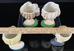 A Collection of 4 Napcoware Mid-Century Lady Head Vases. This collection consists of four Image - 8