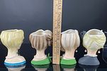 A Collection of 4 Napcoware Mid-Century Lady Head Vases. This collection consists of four Image - 9