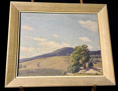 Andrew Thomas Schwartz Impressionistic American Landscape Oil Painting. An original oil painting 