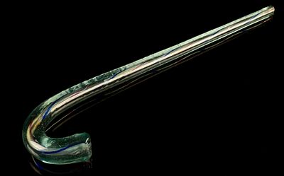 Antique End of Day Blown Glass Parade Cane. A decorative glass cane, commonly referred to as an 