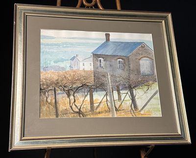 Tom Gardner Original Watercolor Painting Keuka Lake Scene. This is an original watercolor 