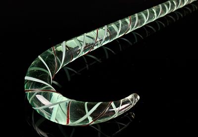 Antique Nailsea End of Day Glass Parade Cane. A single antique End of Day glass parade cane or 