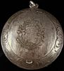 Sterling Silver Circular Locket or Pillbox Pendant by Watson and Newell Co. small dent to the Image - 1