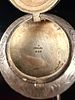 Sterling Silver Circular Locket or Pillbox Pendant by Watson and Newell Co. small dent to the Image - 2
