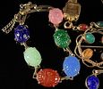 A Collection of 1960s Gold-Filled and Carved Stone Scarab Jewelry. This collection of mid-20th Image - 3