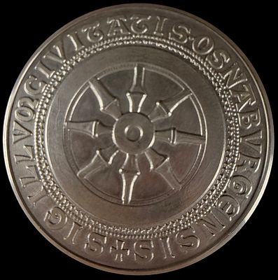 A Silver Commemorative Medal of Osnabr&uuml;ck. A silver commemorative medal representing the German 