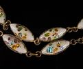 Vintage Japanese Double Strand Confetti Glass Necklace. A mid-century double-strand costume Image - 1